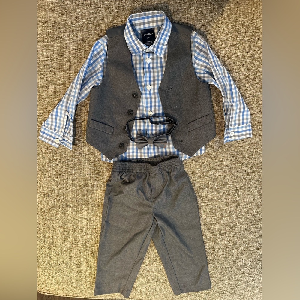 Nautica four piece suit set boys 18 month